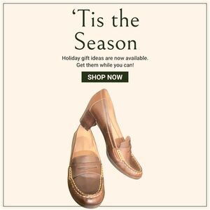 Liz Claiborne loafers with 2”heel comfortable stylish 7 medium chocolate brown